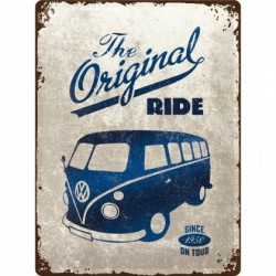 Placa metalica - Volkswagen Bulli The Original Ride - 30x40 cm